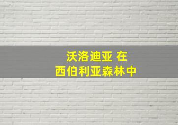 沃洛迪亚 在西伯利亚森林中